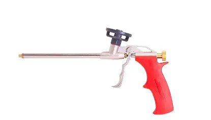 Fotografia e Pistoletë për shkumë PUR, ECO metalike, e kuqe.